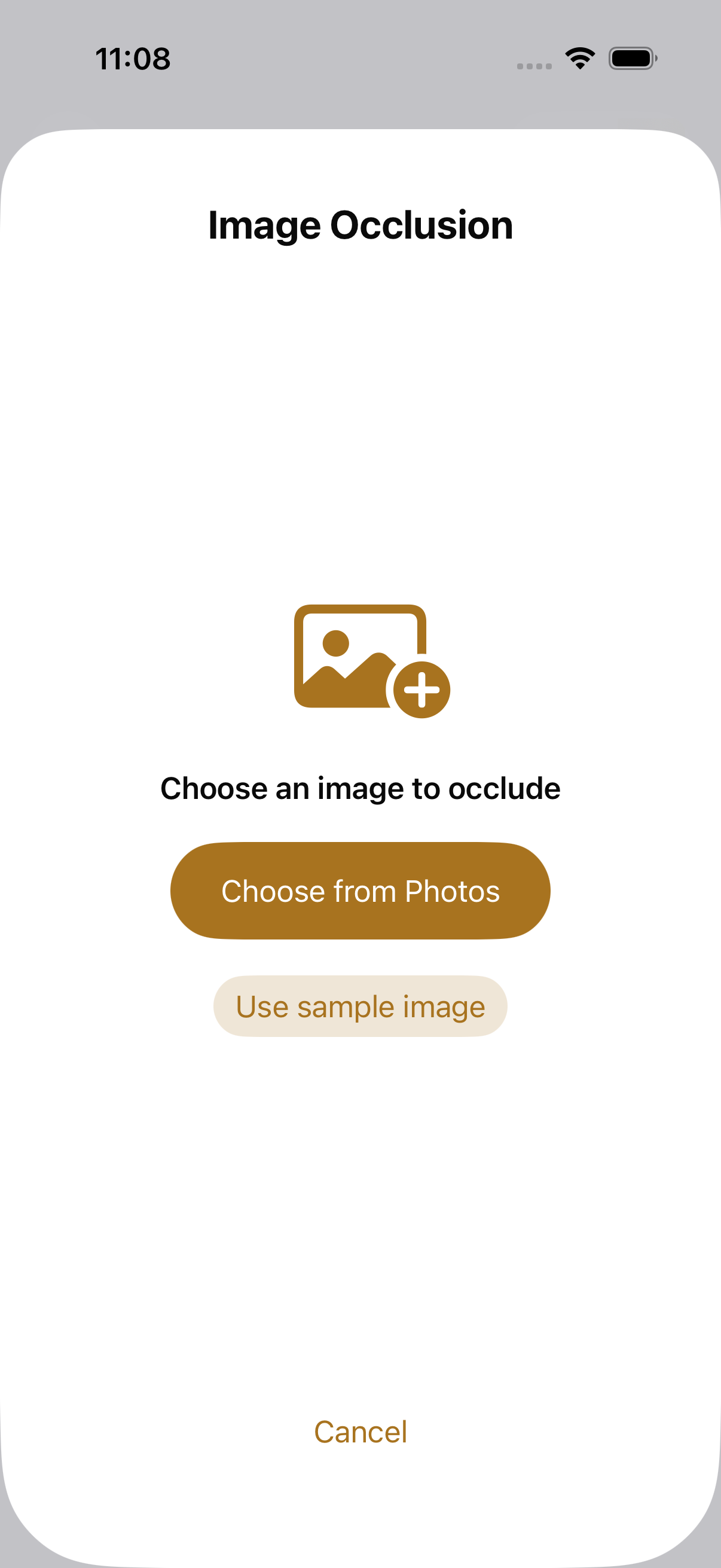 Image Occlusion authoring canvas with rectangle, ellipse, and polygon tools